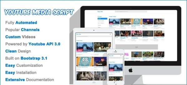 دانلود اسکریپت PHP یوتوب YouTube Media