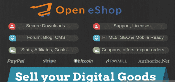 دانلود اسکریپت PHP فروش محصولات دیجیتالی Open eShop