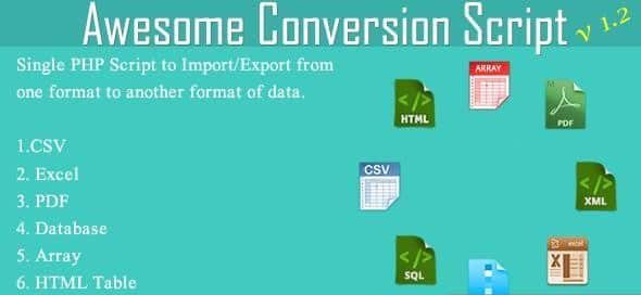 دانلود اسکریپت PHP تبدیل فایل Awesome Conversion Script