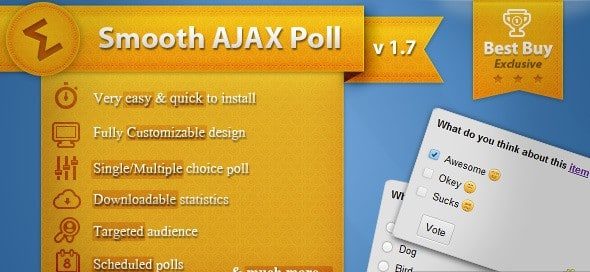 دانلود اسکریپت PHP رای گیری Smooth Ajax Poll