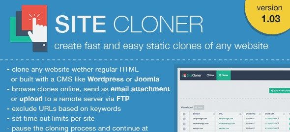 دانلود اسکریپت PHP کپی کننده سایت SiteCloner