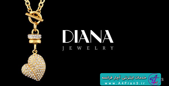 دانلود قالب فتوشاپ سایت جواهری Diana