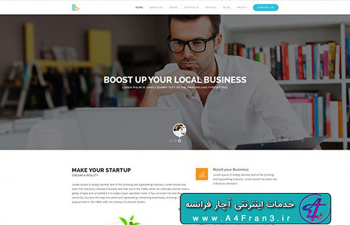 دانلود قالب فتوشاپ سایت Bplus