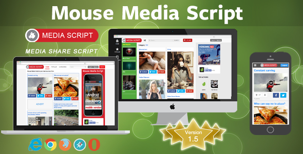 دانلود اسکریپت PHP رسانه اجتماعی Mouse Media Script