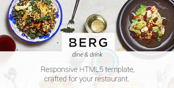 دانلود قالب HTML رستوران Berg