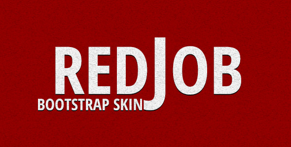 دانلود قالب HTML بوت استرپ Red Job Skin