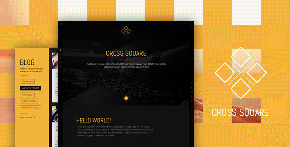 دانلود قالب HTML تک صفحه ای بوت استرپ CrossSquare