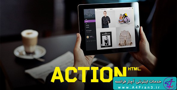 دانلود قالب HTML سایت Action