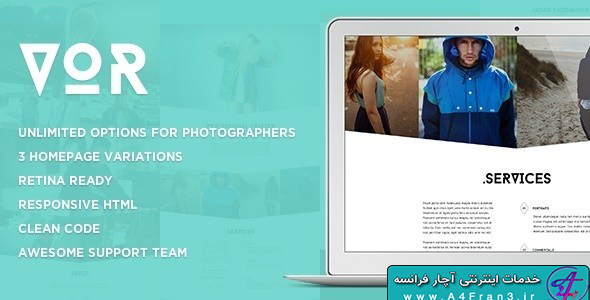 دانلود قالب HTML عکاسی VOR
