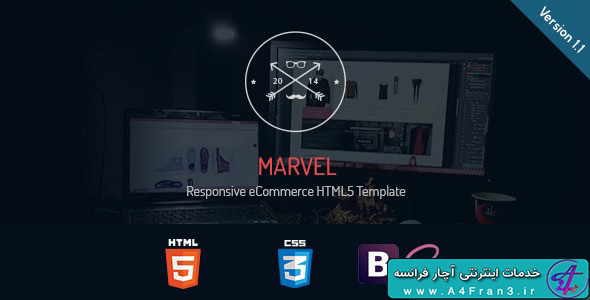 دانلود قالب HTML فروشگاهی Marvel