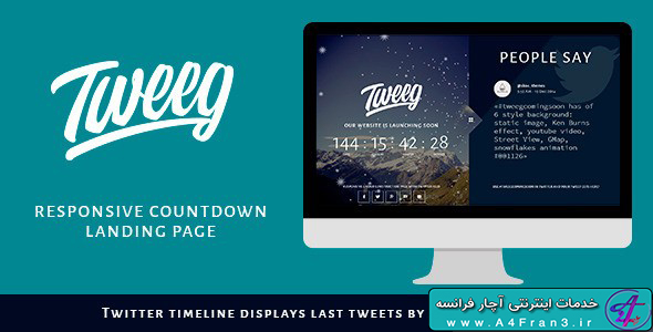 دانلود قالب HTML در دست طراحی Tweeg