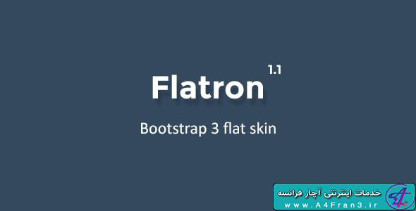 دانلود قالب HTML بوت استرپ Flatron