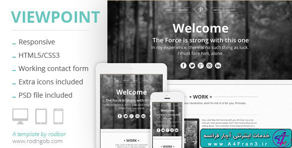دانلود قالب HTML سایت Viewpoint