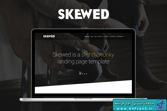 دانلود قالب HTML سایت Skewed