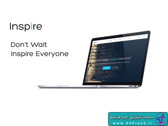 دانلود قالب HTML سایت inspire