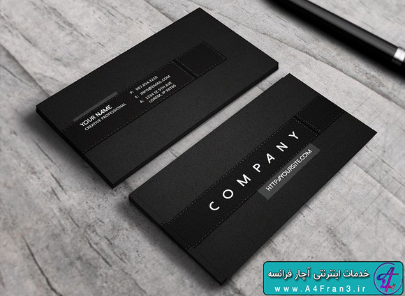 دانلود طرح لایه باز کارت ویزیت Corduroy - Business Card