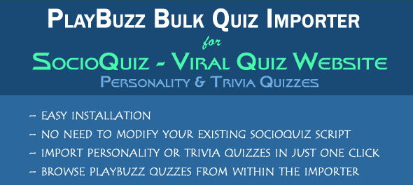 دانلود افزونه PlayBuzz Bulk Quiz Importer for SocioQuiz