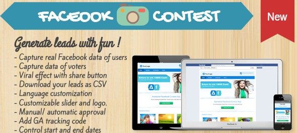 دانلود اسکریپت PHP شبکه اجتماعی Photo Contest for Facebook Mobile Tabs and Websites