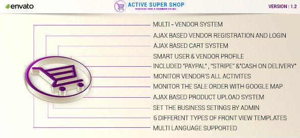 دانلود اسکریپت PHP سبد خرید Active Super Shop Multi-vendor CMS