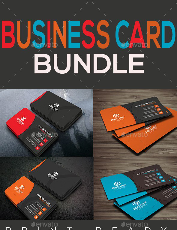 دانلود مجموعه طرح لایه باز کارت ویزیت Business Card Bundle