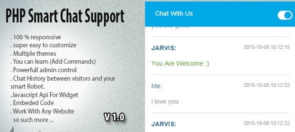 دانلود اسکریپت PHP ربات هوشمند چت Smart Robot Chat Support