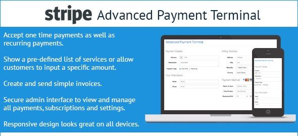 دانلود اسکریپت PHP درگاه Stripe Advanced Payment Terminal