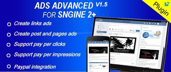 دانلود اسکریپت PHP تبلیغات Plugin Ads Advanced For Sngine