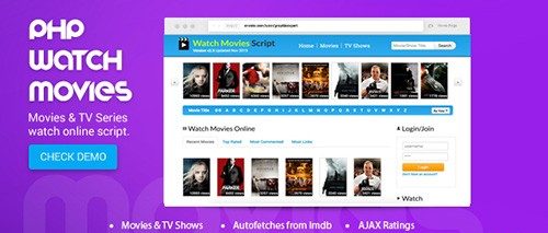 دانلود اسکریپت PHP سیستم تماشای فیلم Watch Movies