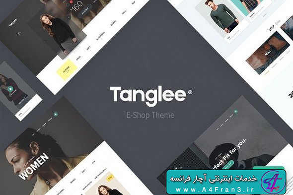 دانلود قالب فتوشاپ سایت فروشگاهی Tanglee