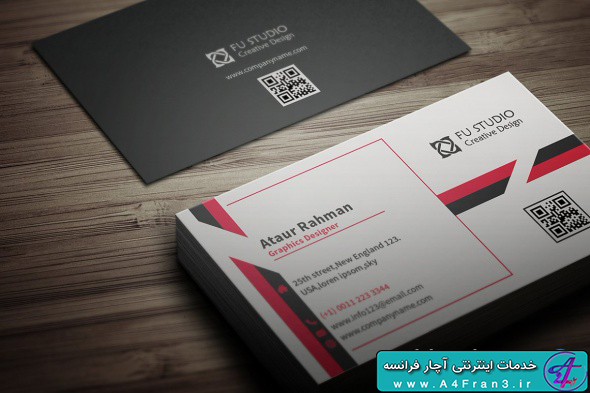 دانلود طرح لایه باز کارت ویزیت Modern Business Card 3380151