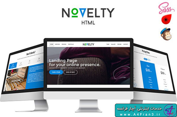 دانلود قالب HTML سایت Novelty