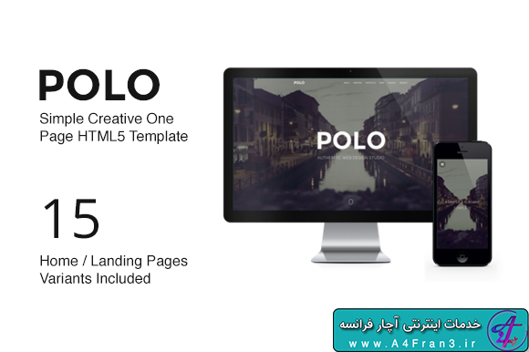 دانلود قالب HTML تک صفحه ای و پارالاکس POLO