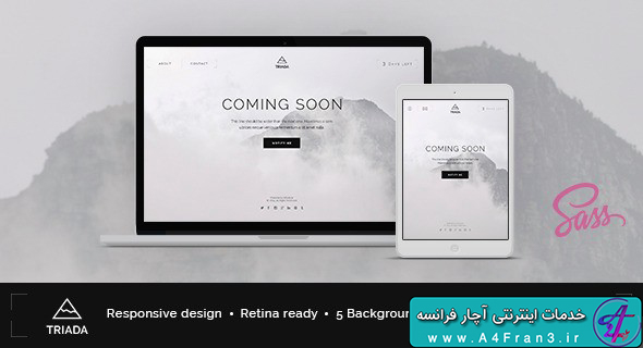 دانلود قالب HTML در دست طراحی Triada