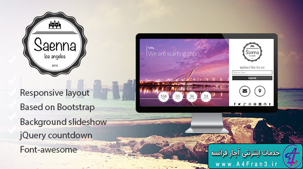 دانلود قالب HTML در دست طراحی Saenna
