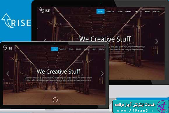 دانلود قالب HTML چندمنظوره Rise Up