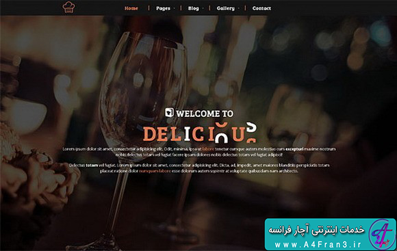 دانلود قالب HTML رستوران و کافه Delicious