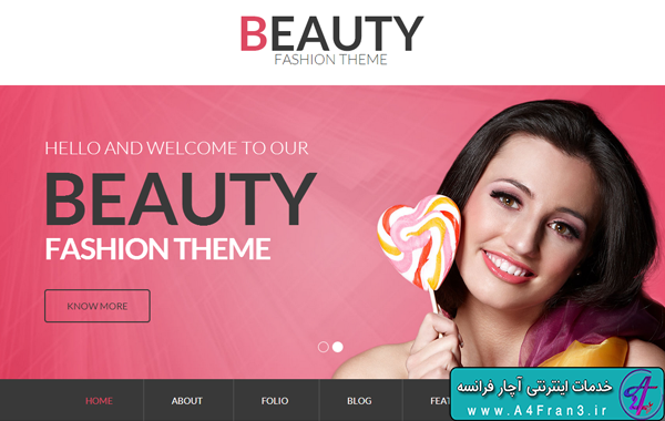 دانلود قالب HTML مد Beauty