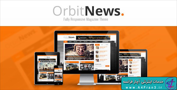 دانلود قالب HTML خبری Orbit News