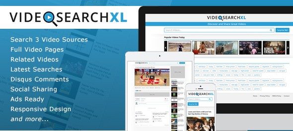 دانلود اسکریپت PHP جستجوی ویدئو VideoSearchXL