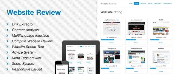 دانلود اسکریپت PHP نمایش وب سایت Website Review