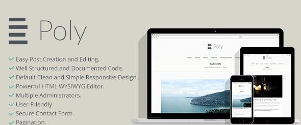 دانلود اسکریپت PHP‌ ساخت وبلاگ Poly