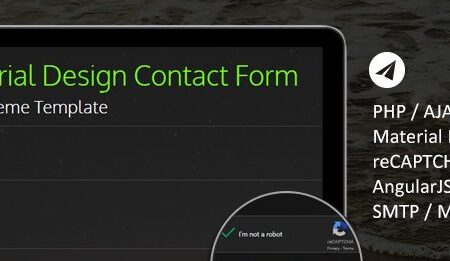 دانلود اسکریپت PHP فرم تماس Ultimate Material PHP and AJAX Contact Form