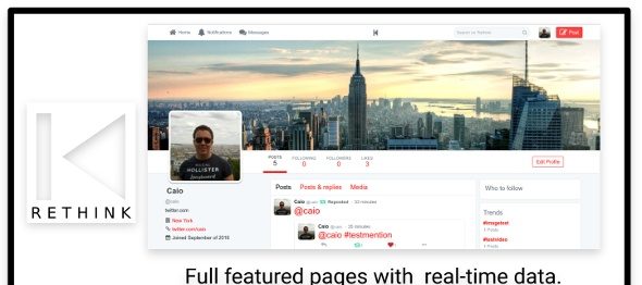 دانلود اسکریپت PHP شبکه اجتماعی بر پایه توییتر Rethink