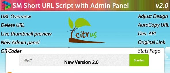 دانلود اسکریپت کوتاه کننده لینک SM Short URL Script with Admin panel