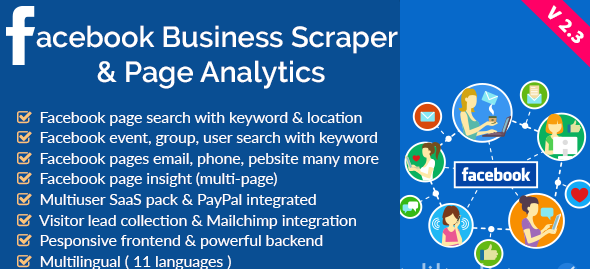 دانلود اسکریپت Facebook Business Scraper & Page Analytics