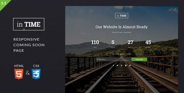 دانلود قالب HTML در دست طراحی inTime