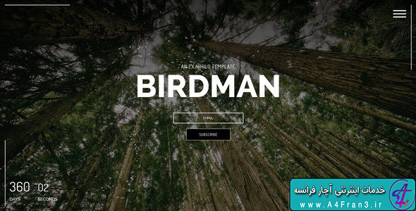 دانلود قالب HTML در دست طراحی Birdman