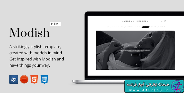 دانلود قالب HTML مد و زیبایی Modish