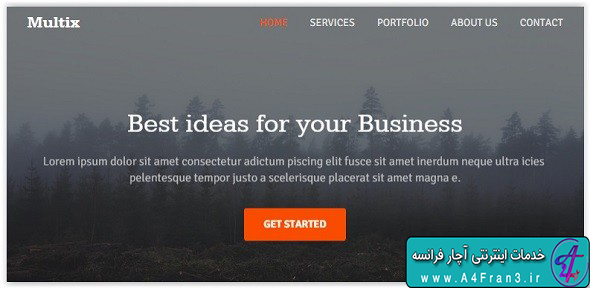 دانلود قالب HTML سایت Multix
