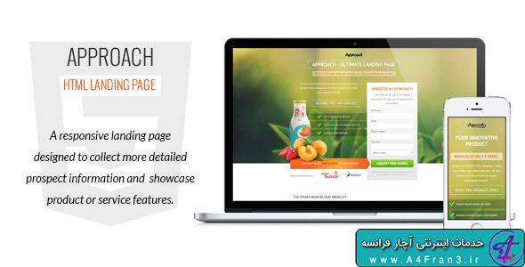 دانلود قالب HTML سایت Approach